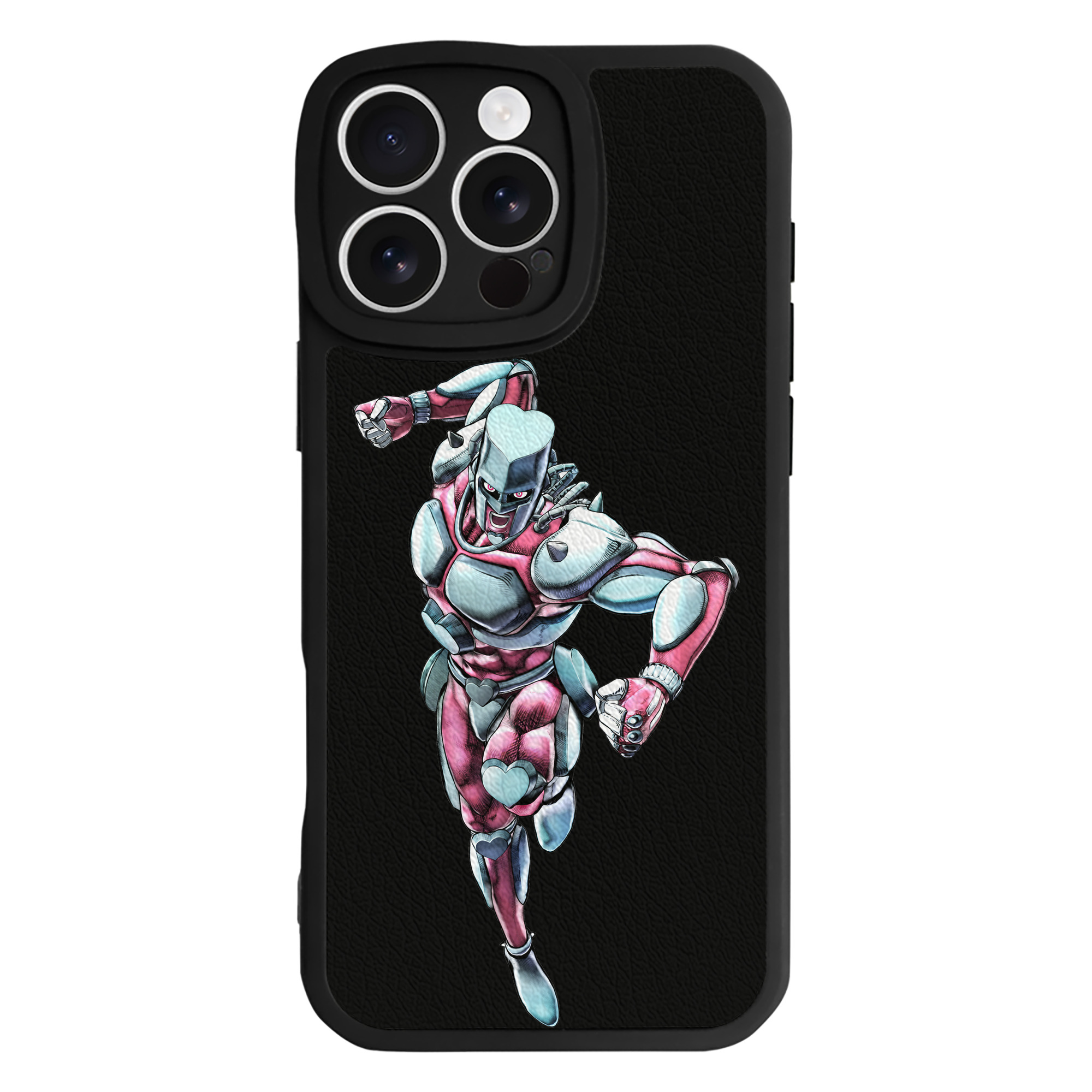 （画像用） ジョジョの奇妙な冒険 ひがしかた じょうすけ JoJo's Bizarre Adventure Higashikata Josuke 【iPhone 16シリーズ対応】シリコンスマホケース（レザー調） 材質：シリコン